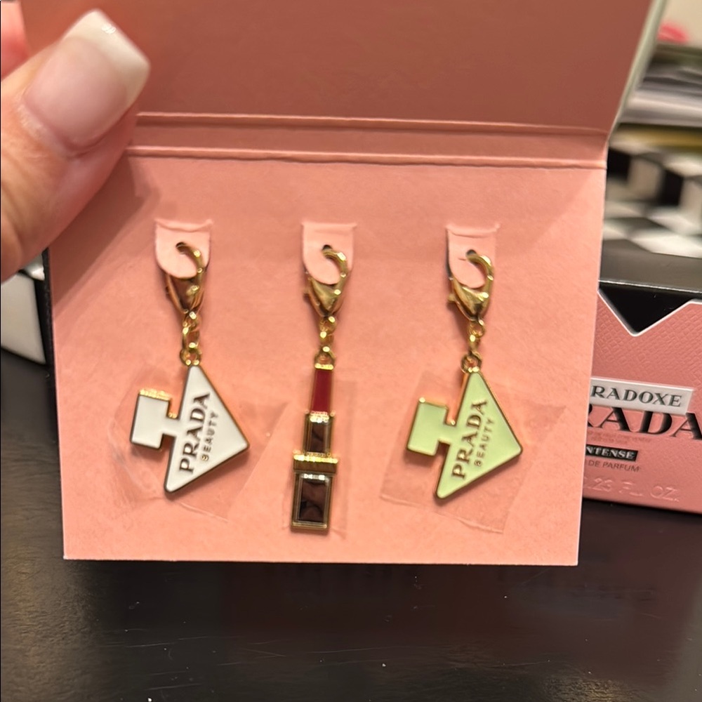 Prada Gold Charm Set
